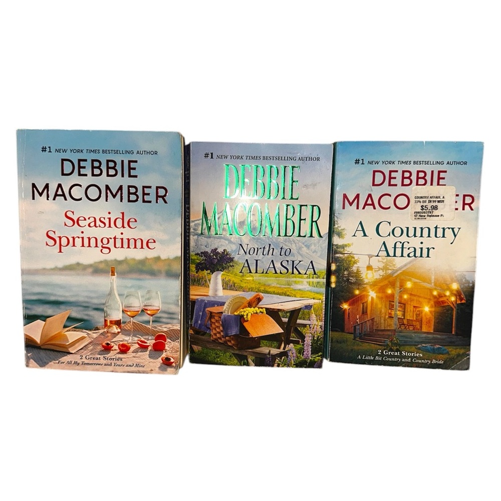 Debbie Macomber Book Set Seaside Springtime, A Country Affair, North to Alaska